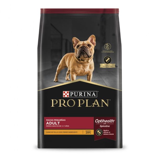 Alimento para perros de la marca Purina Pro Plan en presentación Optihealth para perros adultos de razas pequeñas