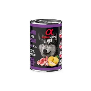 Alpha Spirit Lata Cordero con Pera (400 gr)