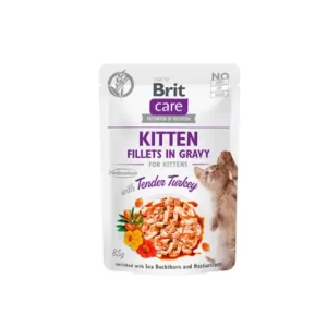 Brit Care Fillets in Gravy Kitten Tender Turkey (85 gr)