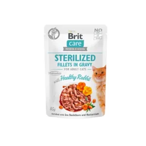 Brit Care Fillets in Gravy Sterilized Healthy Rabbit (85 gr)