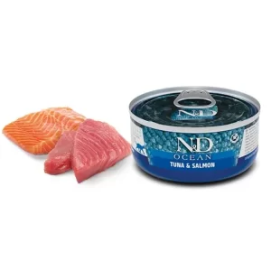 N&D Prime Felino Adulto Ocean – Atún y Salmón (70 gr)