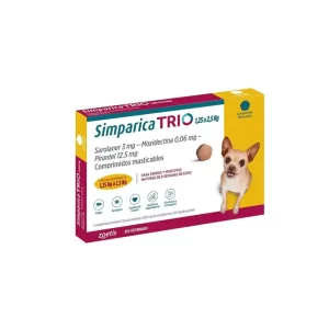 Zoetis Simparica Trio 1 Comprimido (1.25 a 2.5 kg)