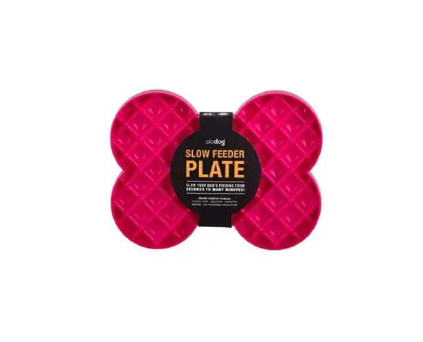 LickiMat Slodog Slow Feeder Plate (Rosado)