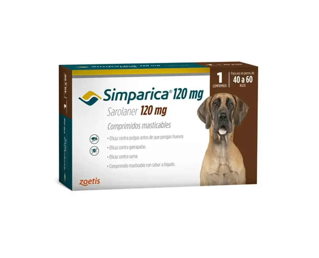 Zoetis Simparica 120 mg 1 Comp (40 a 60 kg)