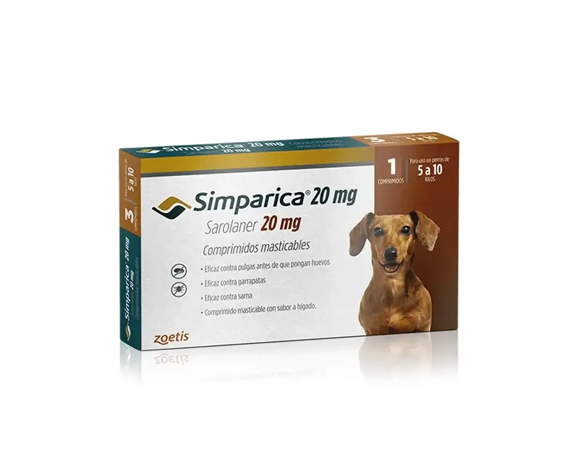 Zoetis Simparica 20 mg 1 Comp (5 a 10 kg)