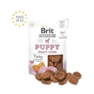 Brit Care Jerky Snack Puppy Turkey Meaty Coins 80 grs