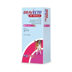 Bravecto Antiparasitario Triple 1M	(40 a 60 kg)