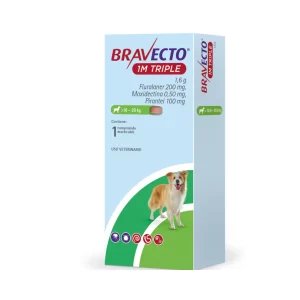 Bravecto Antiparasitario Triple 1M	(10 a 20kg)