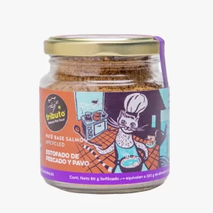 Tributo Pate Gato Estofado Pescado y Pavo (80 gr)