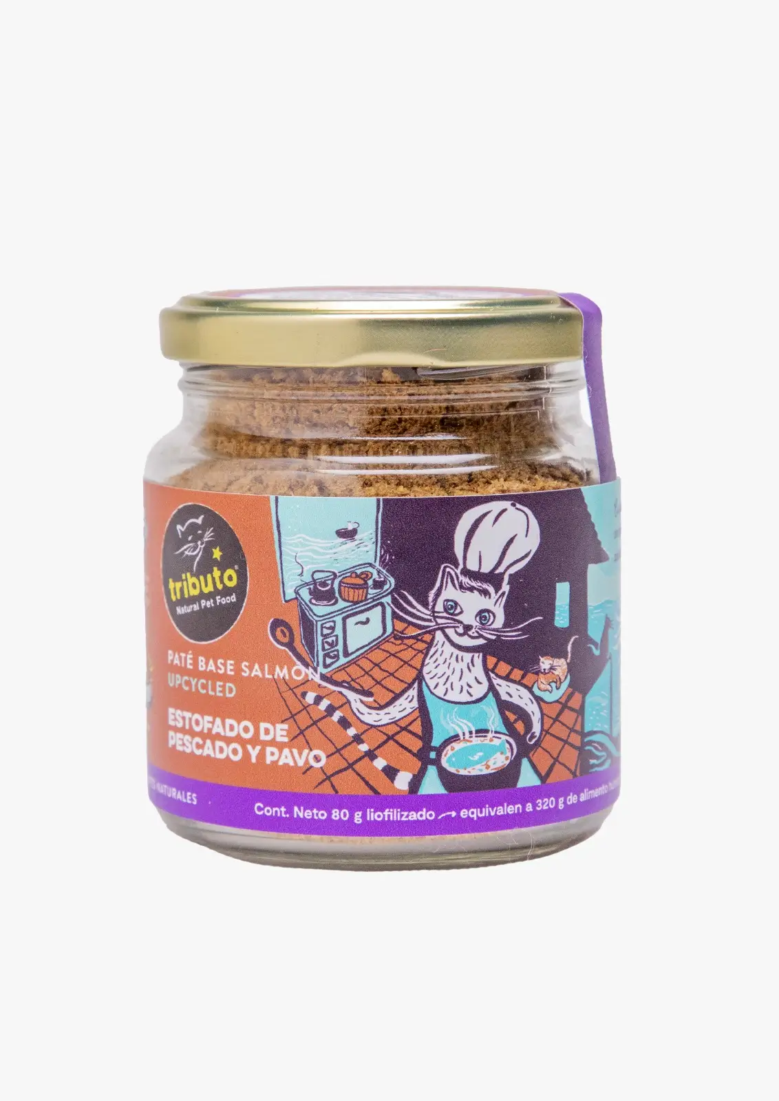 Tributo Pate Gato Estofado Pescado y Pavo (80 gr)