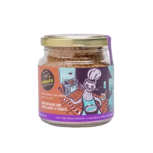 Tributo Pate Gato Estofado Pescado y Pavo (80 gr)