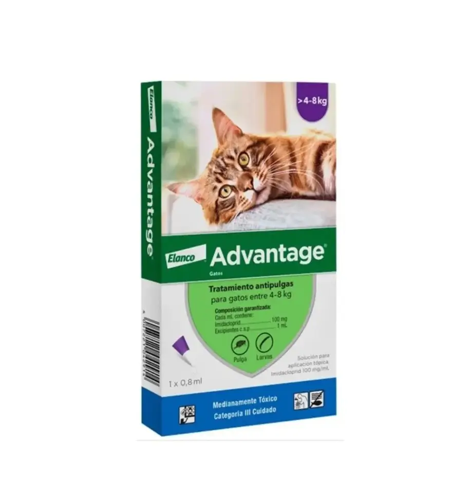 Elanco Advantage Pipeta Gato (4 a 8 kg) (0.8 ml)